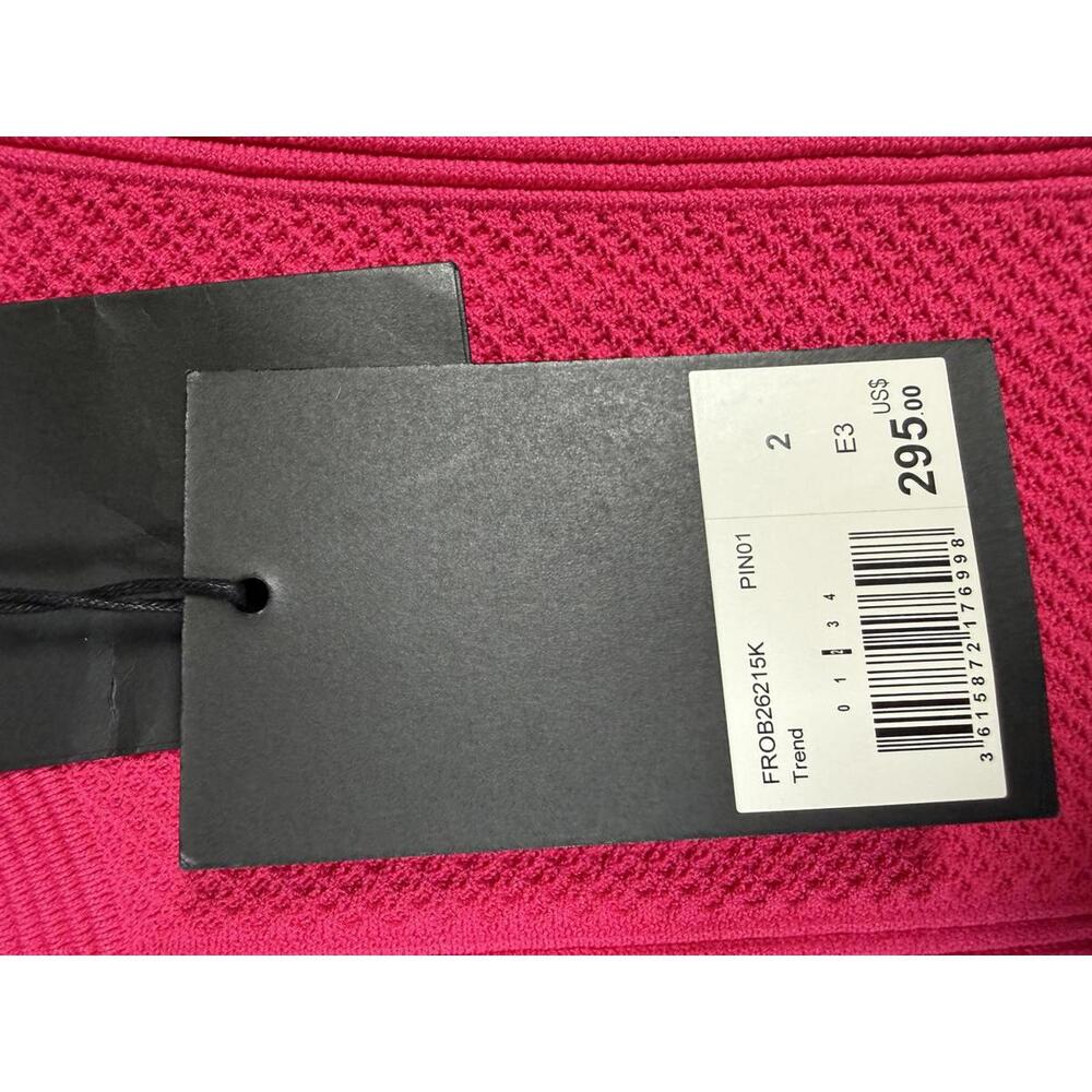 The Kooples Pink Knit Mini Dress Size 2 (US M) Sleeveless Bodycon NWT - Picture 5 of 7